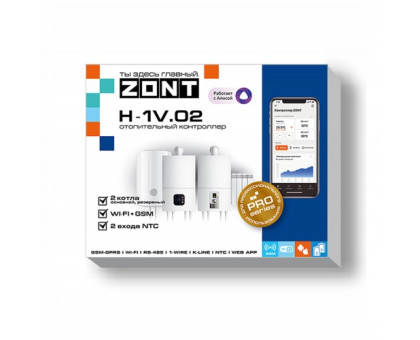 ZONT H-1V.02 отопительный контроллер для газовых и электрических котлов