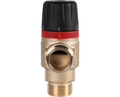 ROMMER RVM-1121-186520 Термостатический смесительный клапан для систем отопления и ГВС 3/4  НР 30-65°С KV 1,8 (центральное смешивание)