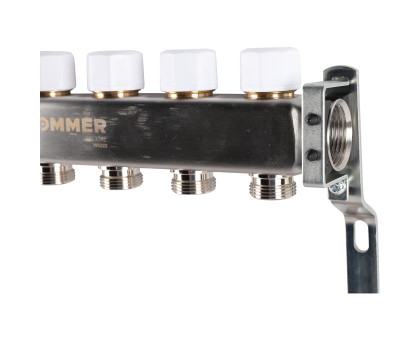 ROMMER RMS-1200-000006 ROMMER Коллектор из нержавеющей стали с расходомерами 6 вых.