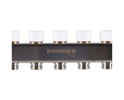 ROMMER RMS-1200-000007 ROMMER Коллектор из нержавеющей стали с расходомерами 7 вых.