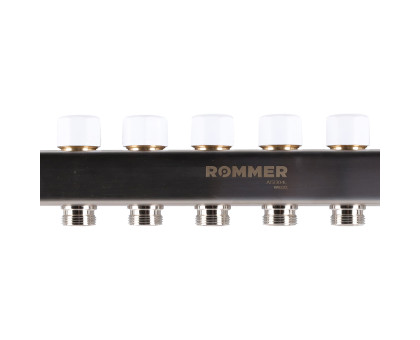 ROMMER RMS-1200-000008 ROMMER Коллектор из нержавеющей стали с расходомерами 8 вых.