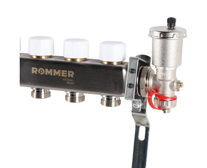 ROMMER RMS-1210-000004 ROMMER Коллектор из нержавеющей стали в сборе с расходомерами 4 вых.