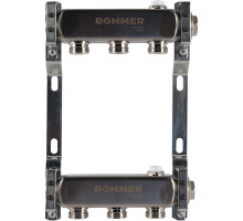 ROMMER RMS-4401-000003 ROMMER Коллектор из нержавеющей стали для радиаторной разводки 3 вых.