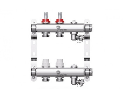 Коллектор нерж. Wester W902 1-3/4 в сборе с расходомерами на 2 выхода