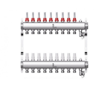 Коллектор нерж. Wester W902 1-3/4 в сборе с расходомерами на 9 выходов