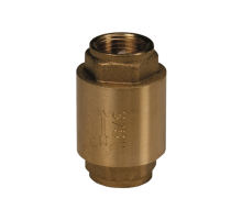 Клапан обратный осевой латунь R60 Ду 15 Ру16 ВР G1/2" шток пластик Giacomini R60Y003