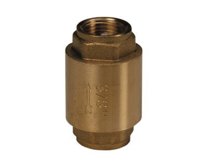 Клапан обратный осевой латунь R60 Ду 20 Ру16 ВР G3/4" шток пластик Giacomini R60Y004