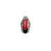 Кран шаровой латунь хромирован R850 Ду 32 G1 1/4" Ру28 ВР рычаг красный Giacomini R850X026