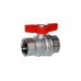 Кран шаровой латунь хромирован R851 Ду 20 G3/4" Ру35 ВР полнопроходной бабочка красный Giacomini R851X024