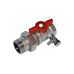 Кран шаровой латунь со спускником R259DS хром Ду 15 Ру42 ВР/"американка" G1/2"xG3/4" бабочка переходной со спускником Giacomini R259SX004