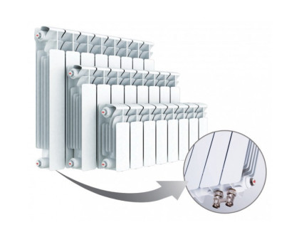 Биметаллический секционный радиатор Rifar Base Ventil 200 / 10 секций