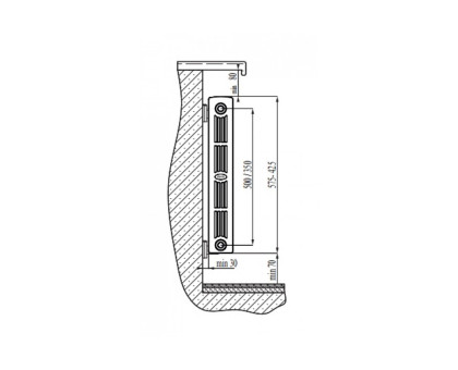 Биметаллический секционный радиатор Rifar SUPReMO 350 x1