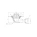 Кровельная воронка Hutterer & Lechner (горизонтальный выпуск) с электроподогревом, с листвоуловителем d 180 мм, DN 75/110 (Россия)