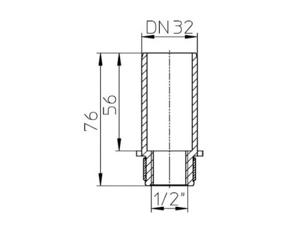 Переходник Hutterer & Lechner, DN 32x1/2"