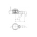 Сифон Hutterer & Lechner для душевого поддона с отверстием d 90 мм, с поворотным шарниром и декоративной крышкой, Q = 0,60 л/с, DN 40/50