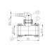Т-образный штуцер Hutterer & Lechner с соединительным коленом для стиральной или посудомоечной машины HL19.2, DN 40x8-13 мм