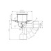 Трап Hutterer & Lechner для балконов и террас с поворотным шарниром, с морозоустойчивой запахозапирающей заслонкой, DN 50/75 (Россия)