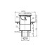 Трап Hutterer & Lechner для балконов и террас, с вертикальным выпуском, для трубы SML, DN 50