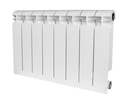 Алюминиевый секционный радиатор Stout Alpha 350 10 секций (белый RAL 9016)