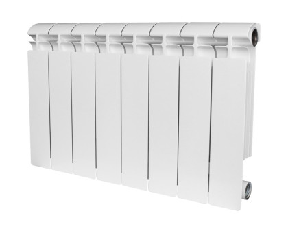 Алюминиевый секционный радиатор Stout Alpha 350 6 секций (белый RAL 9016)