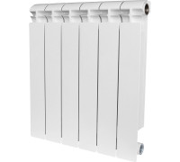Биметаллический секционный радиатор Stout Alpha 500 10 секций (белый RAL 9016)