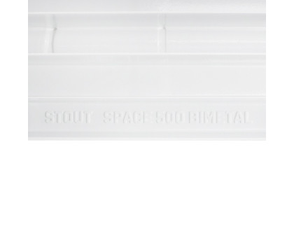 Биметаллический секционный радиатор Stout Space 500 10 секций RAL9016