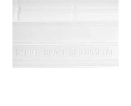Биметаллический секционный радиатор Stout Space 500 14 секций RAL9016