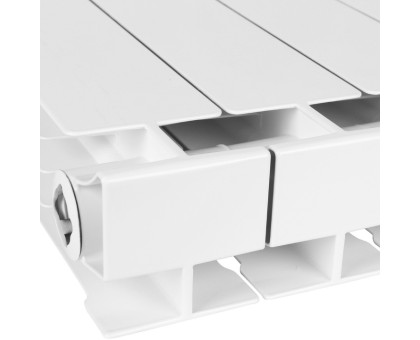 Биметаллический секционный радиатор Stout Style 350 4 секции (белый RAL 9010)