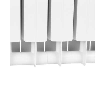 Биметаллический секционный радиатор Stout Style 350 8 секций (белый RAL 9010)