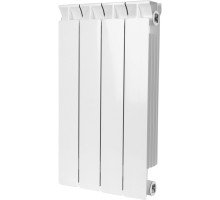 Биметаллический секционный радиатор Stout Style 500 4 секции (белый RAL 9010)