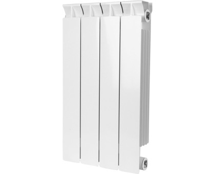 Биметаллический секционный радиатор Stout Style 500 4 секции (белый RAL 9010) (SRB-0110-050004)
