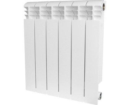 Биметаллический секционный радиатор Stout Vega 500 10 секций (белый RAL 9016)