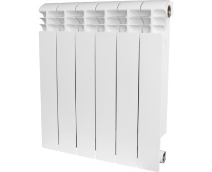 Биметаллический секционный радиатор Stout Vega 500 8 секций (белый RAL 9016)