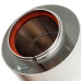 Stout Отвод коаксиальный 45° DN60/100, п/м уплотнения и хомут в комплекте (с логотипом) (SCA-6010-000045)