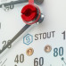 Термоманометр Stout аксиальный в комплекте с автоматическим запорным клапаном. Корпус Dn 80мм 1/2", 0...120°C, 0-10 бар.