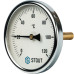 Термометр Stout биметаллический с погружной гильзой. Корпус Dn 100мм, гильза 75мм 1/2", 0...120°С