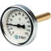 Термометр Stout биметаллический с погружной гильзой. Корпус Dn 63мм, гильза 75мм 1/2", 0...120°С