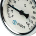 Термометр Stout биметаллический с погружной гильзой. Корпус Dn 63мм, гильза 75мм 1/2", 0...120°С