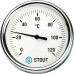 Термометр Stout биметаллический с погружной гильзой. Корпус Dn 80мм, гильза 50мм 1/2", 0...120°С