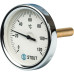 Термометр Stout биметаллический с погружной гильзой. Корпус Dn 80мм, гильза 75мм 1/2", 0...120°С