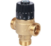 Термостатический смесительный клапан Stout  для систем отопления и ГВС 3/4"; НР 30-65°С KV 1,8