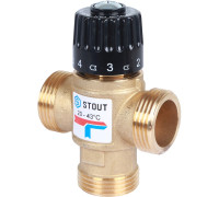 Термостатический смесительный клапан Stout  для систем отопления и ГВС. G 1” M