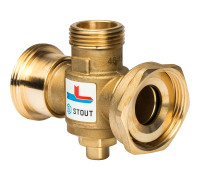 Термостатический смесительный клапан Stout  G 1";1/2M-G 1";1/2F-G 1";M 70°С