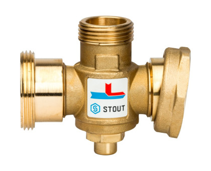 Термостатический смесительный клапан Stout G 1";1/2M-G 1";1/2F-G 1";M 70°С