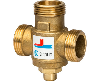 Термостатический смесительный клапан Stout G 1";1/2M-G 1";1/2F-G 1";M 70°С