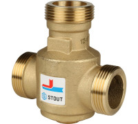 Термостатический смесительный клапан Stout  G 1";1/4 НР 60°С