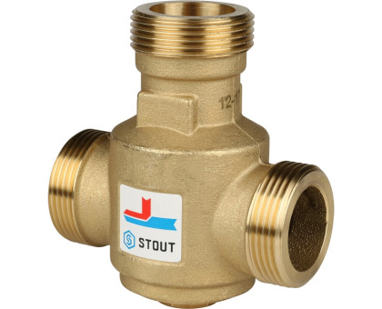 Термостатический смесительный клапан Stout G 1";1/4 НР 60°С