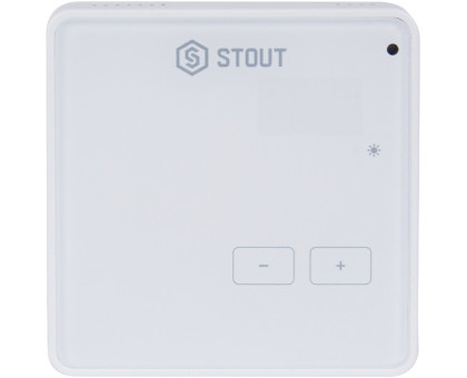 Беспроводной комнатный регулятор Stout R-8z, белый (STE-0101-008003)