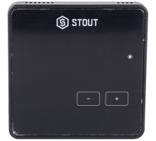 Беспроводной комнатный регулятор Stout R-8z, черный