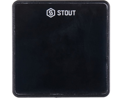 Проводной комнатный датчик Stout C-7p, черный (STE-0101-007002)